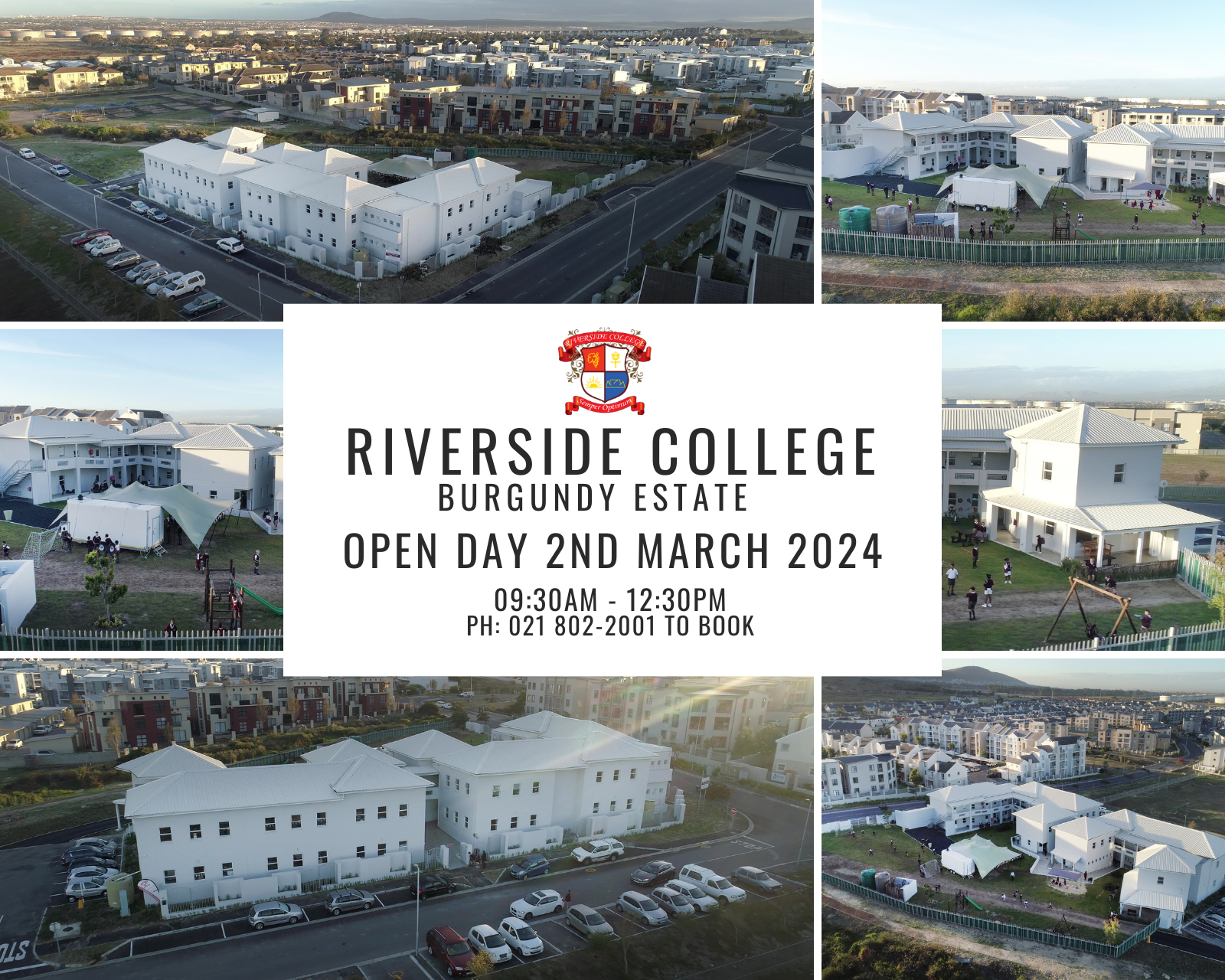 riverside college burgundy estate open day
