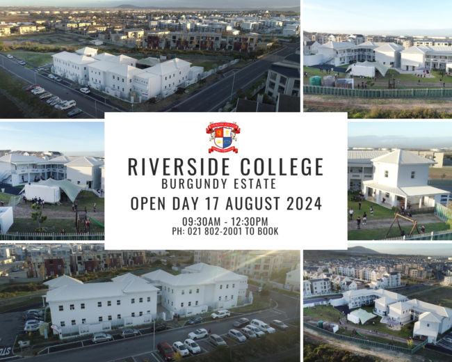 JOIN US! Riverside College Open Day 17 AUGUST 2024!